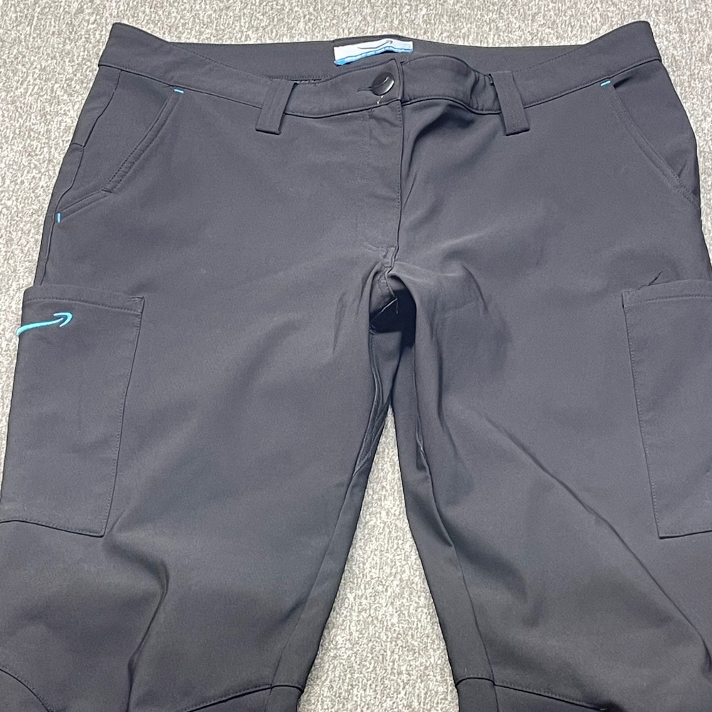 Amazon Luly Yang Employee Uniform Cargo Pants Womens Large 12-14 Black Workwear